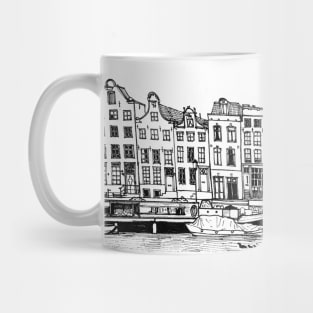 Amsterdam City Netherlands Travel Art Mug